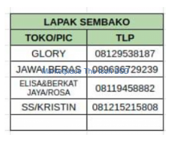 Lapak Kios Beras Pasar Intermoda BSD