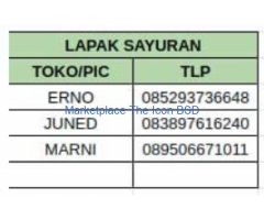 Lapak Kios Sayuran Pasar Intermoda BSD